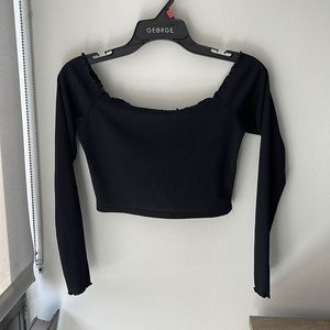 Nastygal Long Sleeved Crop-Top